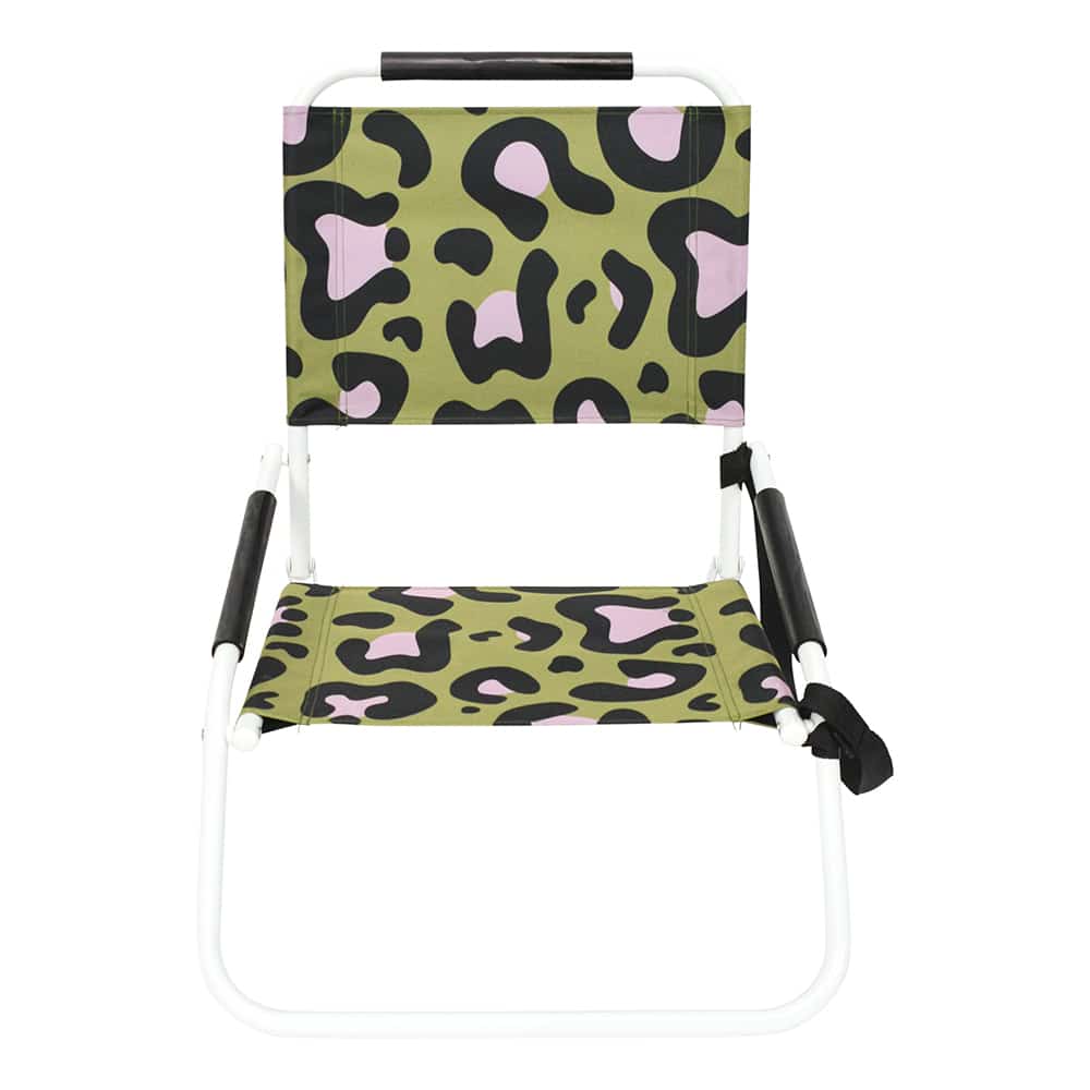 Load image into Gallery viewer, ANNABEL TRENDS Beach Chair - Ocelot Pink Khaki