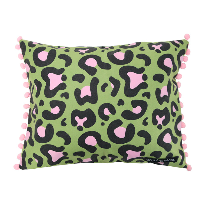ANNABEL TRENDS Inflatable Beach Pillow – Ocelot Pink Khaki