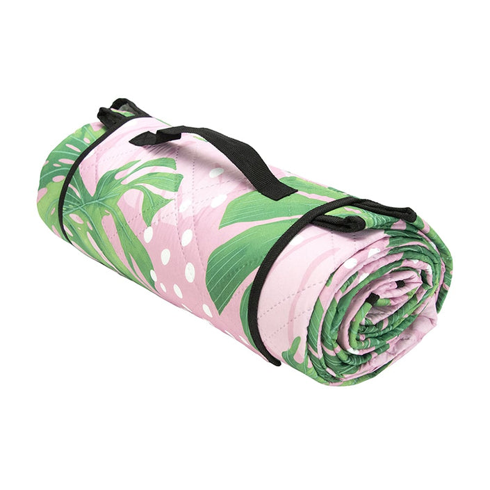 ANNABEL TRENDS Picnic Mat – Spotty Monstera Pink**Limited Stock**