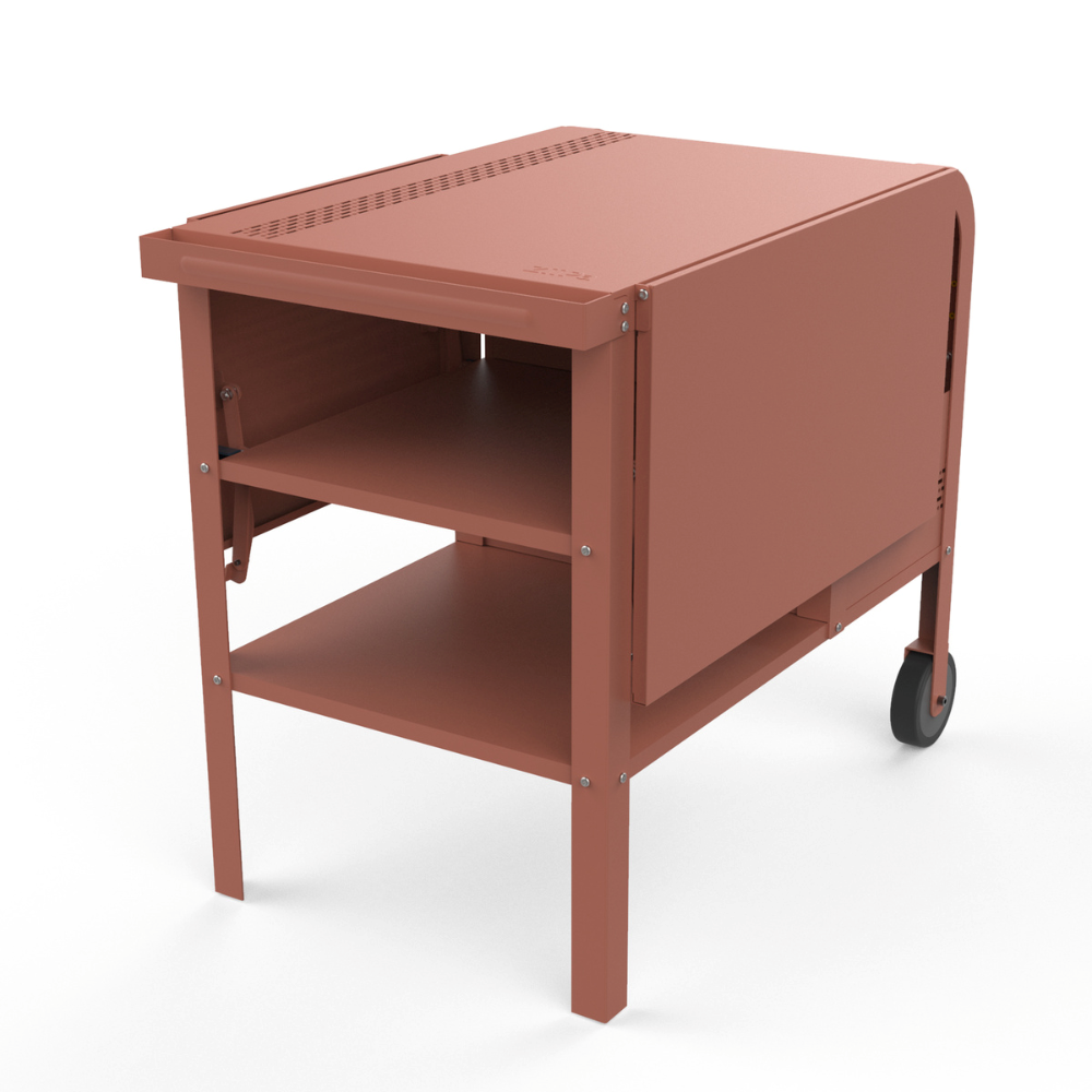 Load image into Gallery viewer, ZiiPa Fredda Deluxe Garden Trolley with Side Tables - Terracotta