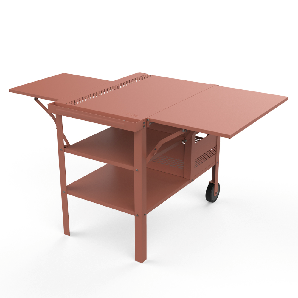 Load image into Gallery viewer, ZiiPa Fredda Deluxe Garden Trolley with Side Tables - Terracotta