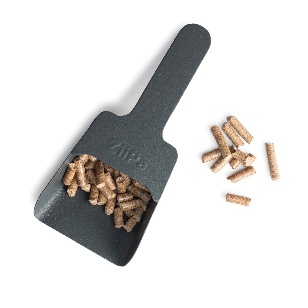 Load image into Gallery viewer, ZiiPa Melfa Wood Pellet Scoop - Slate/Ardoise