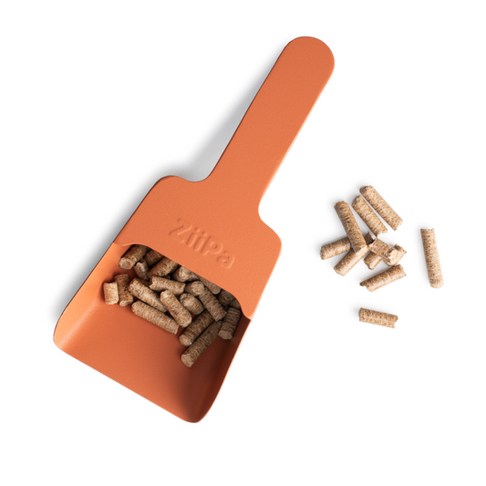 ZiiPa Melfa Wood Pellet Scoop - Terracotta