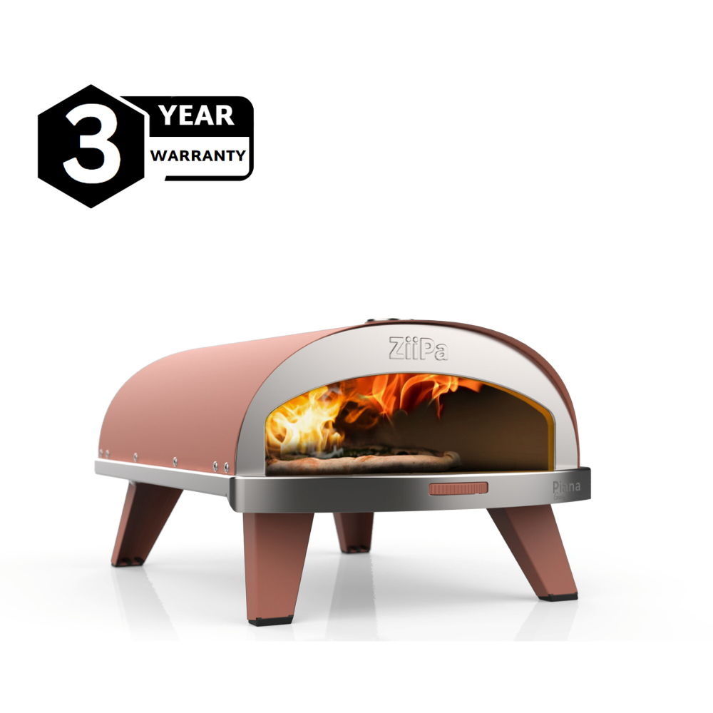 ZiiPa Piana Gas Fired Pizza Oven with Rotating Stone - Terracotta