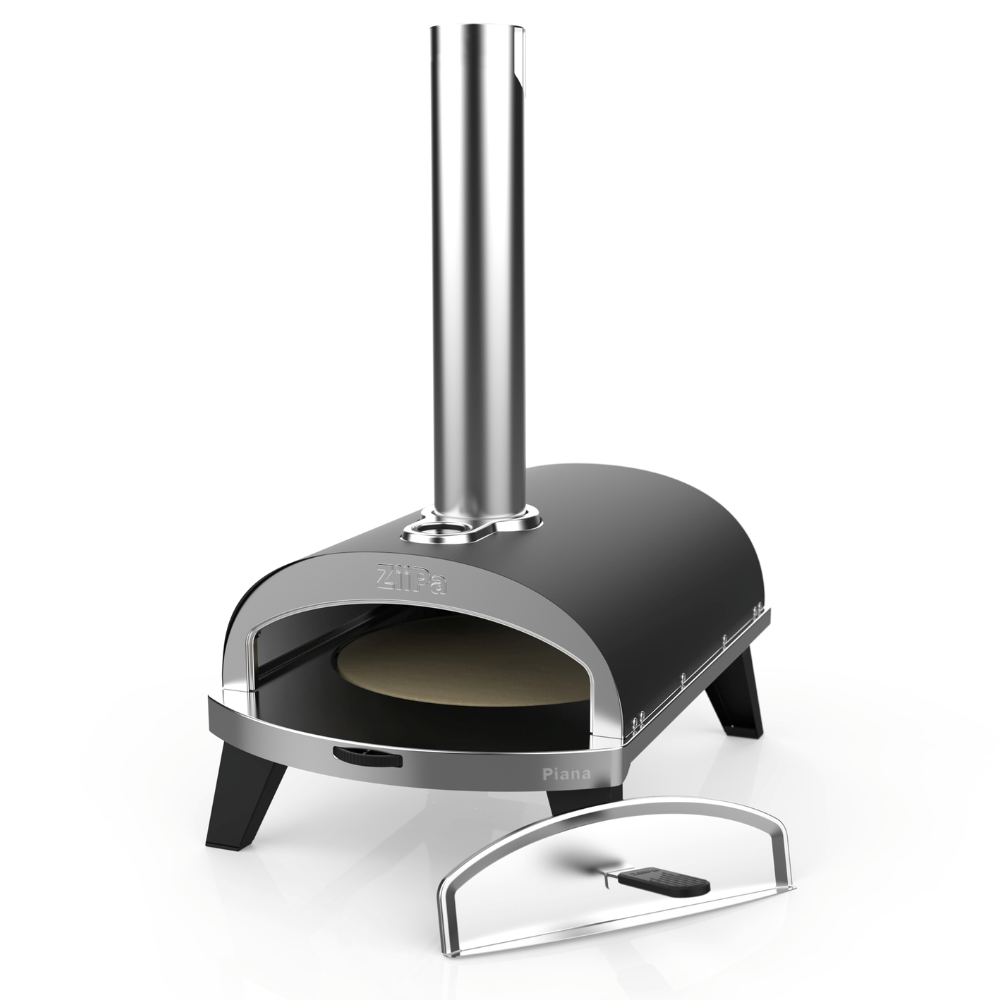 Load image into Gallery viewer, ZiiPa Piana Wood Pellet Pizza Oven with Rotating Stone - Charcoal/Charbon