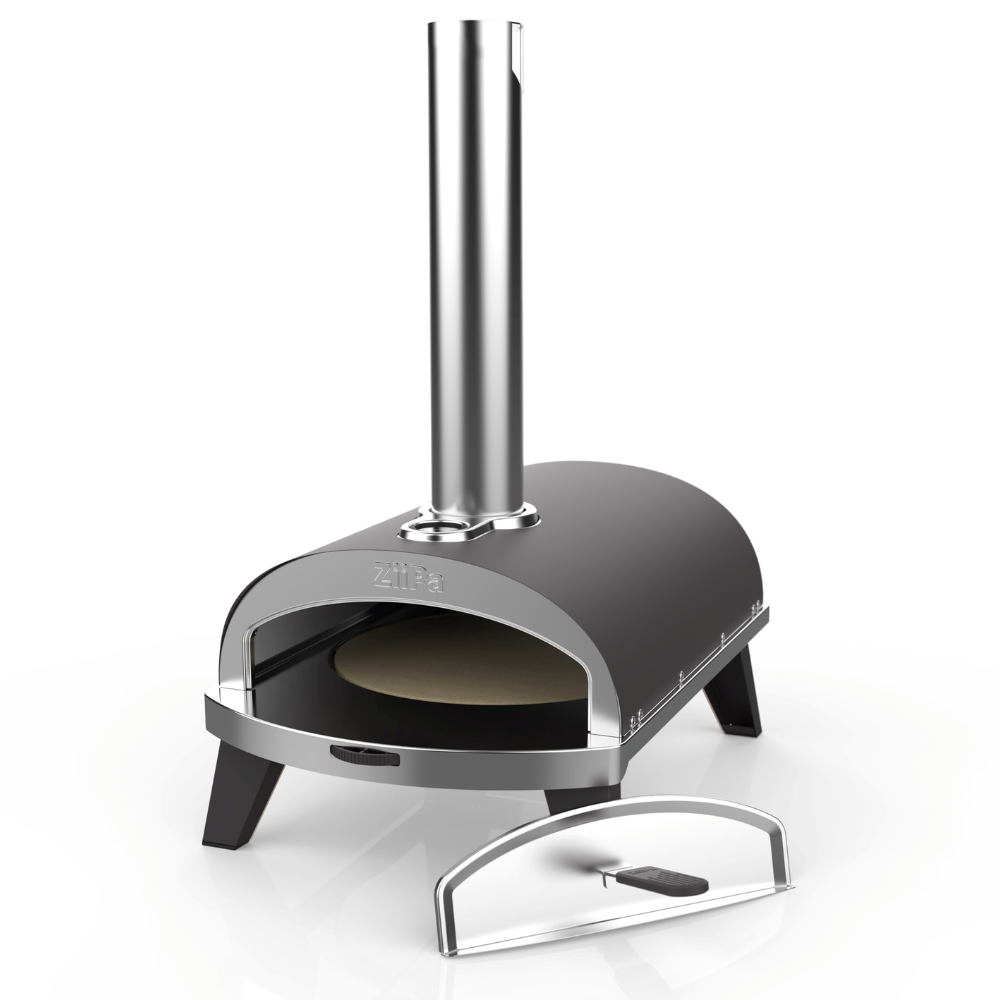 Load image into Gallery viewer, ZiiPa Piana Wood Pellet Pizza Oven with Rotating Stone - Slate/Ardoise