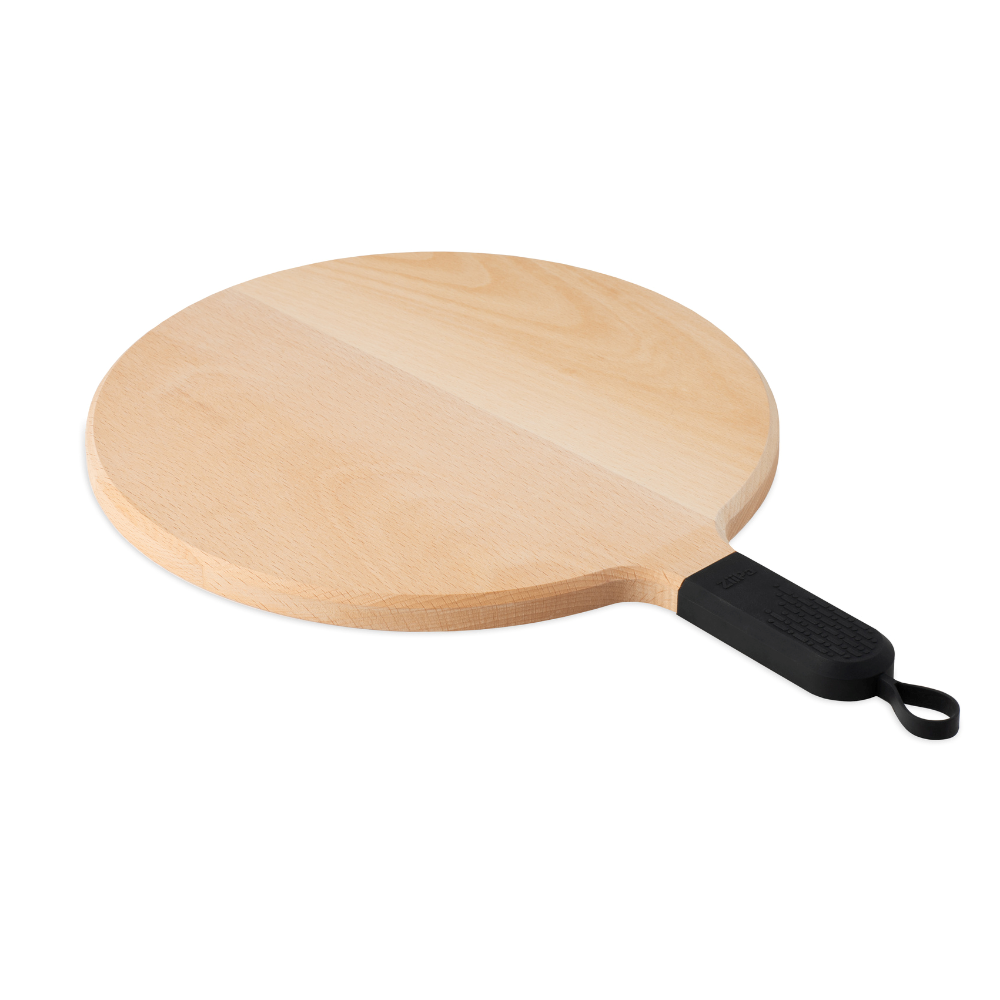 Load image into Gallery viewer, ZiiPa Sora Beech Pizza Serving Board 31cm - Charcoal/Charbon