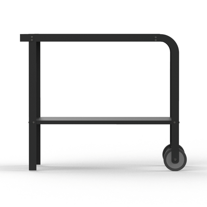 ZiiPa Vallone Garden Trolley with Shelf - Charcoal/Charbon