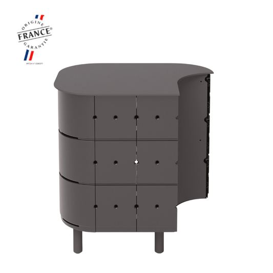 ALUVY JEAN Basalt Outdoor Storage Cabinet - Left - Anthracite