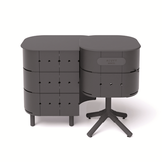 ALUVY MARCEL Original Charcoal Cook & JEAN Store Package - Anthracite