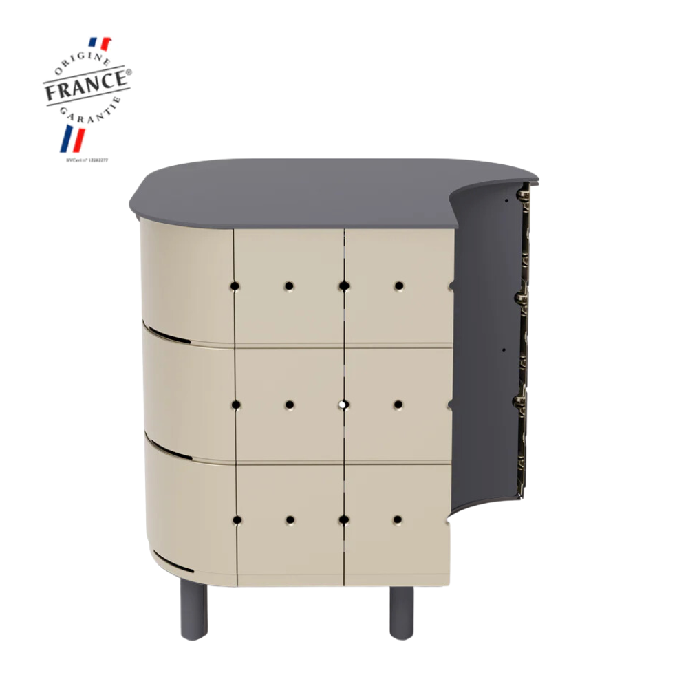 Load image into Gallery viewer, ALUVY JEAN Basalt Outdoor Storage Cabinet - Left - Champagne