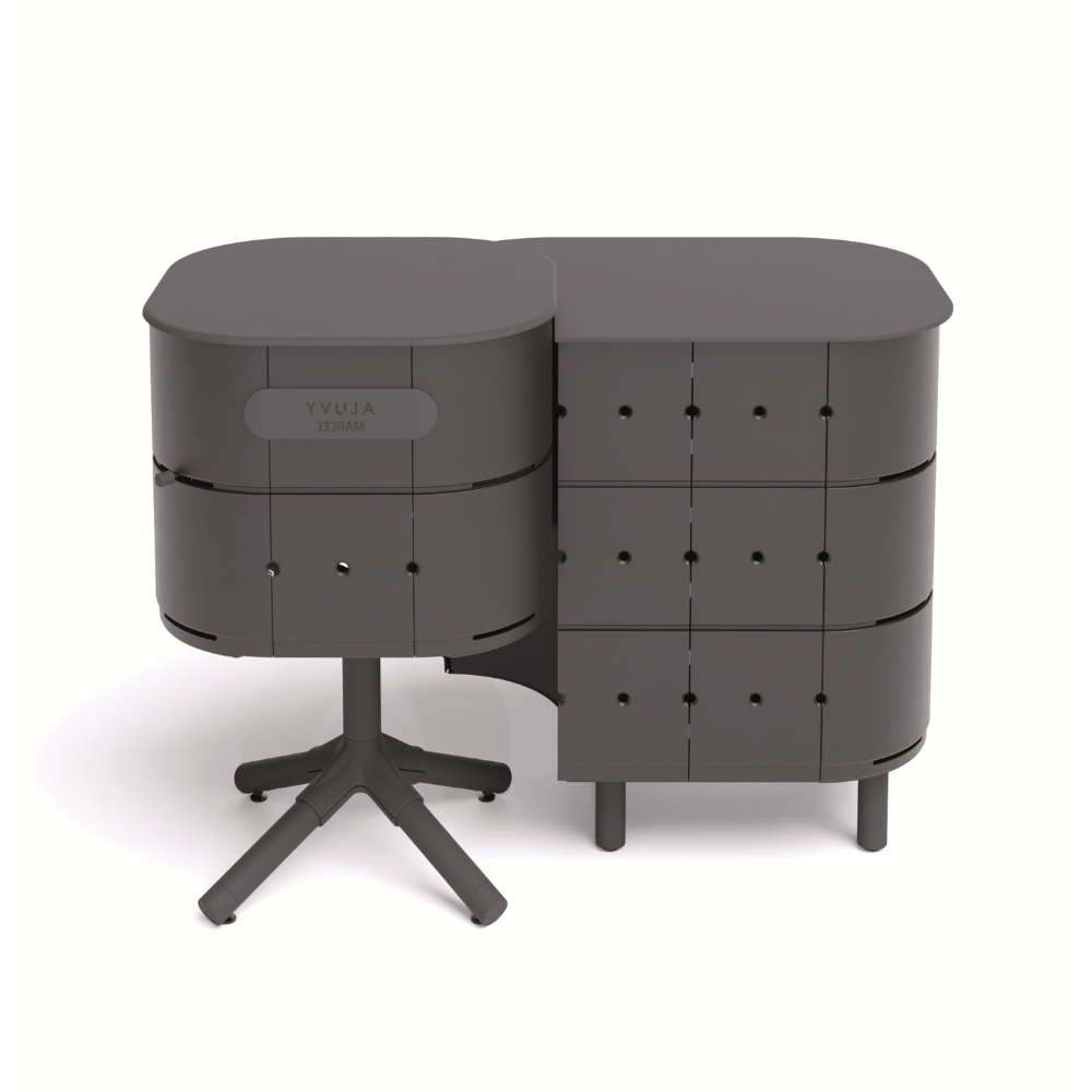 ALUVY MARCEL Original Charcoal Cook & JEAN Store Right - Anthracite