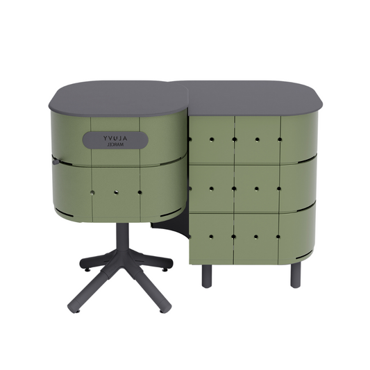 ALUVY MARCEL Original Charcoal Cook & JEAN Store Right - Kaki