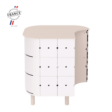 ALUVY JEAN Original Outdoor Storage Cabinet - Left - Blanc