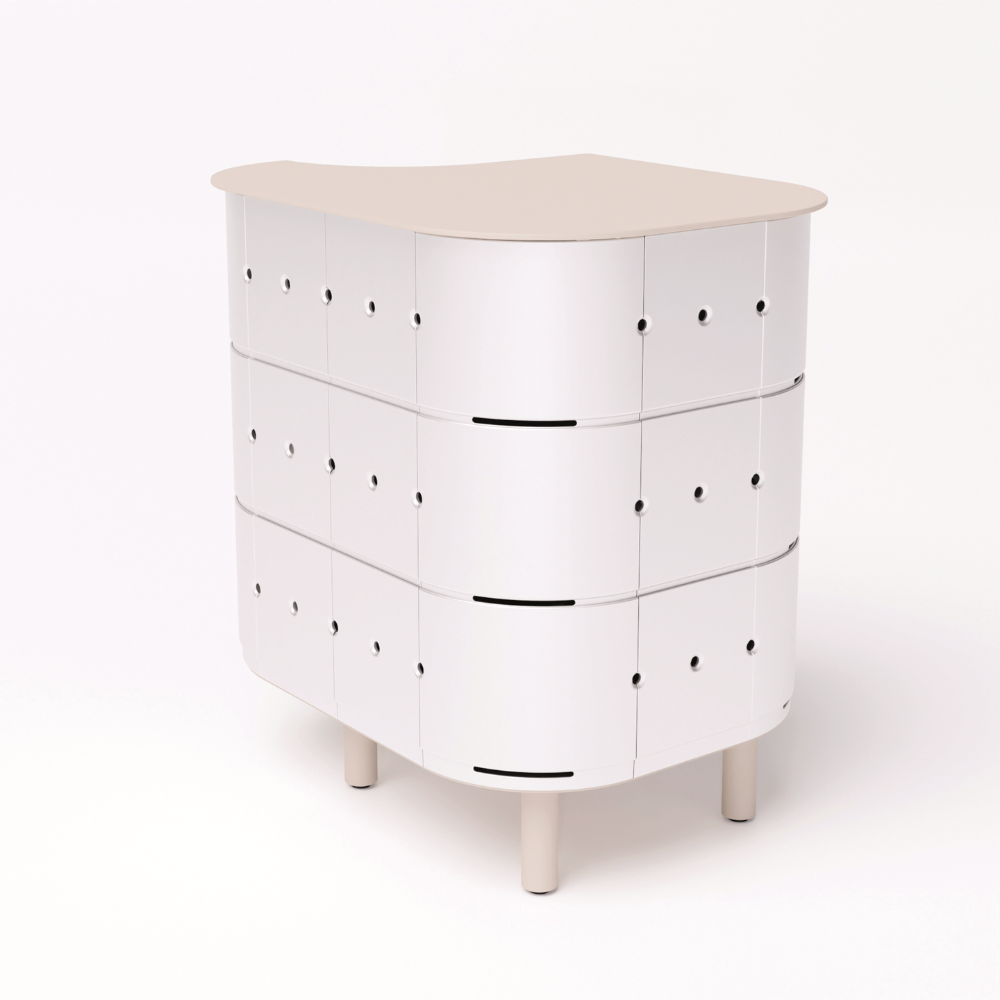 Load image into Gallery viewer, ALUVY JEAN Original Outdoor Storage Cabinet - Left - Blanc