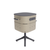 ALUVY MARCEL Basalt Charcoal Barbeque with Cover & BBQ Tool Set - Champagne