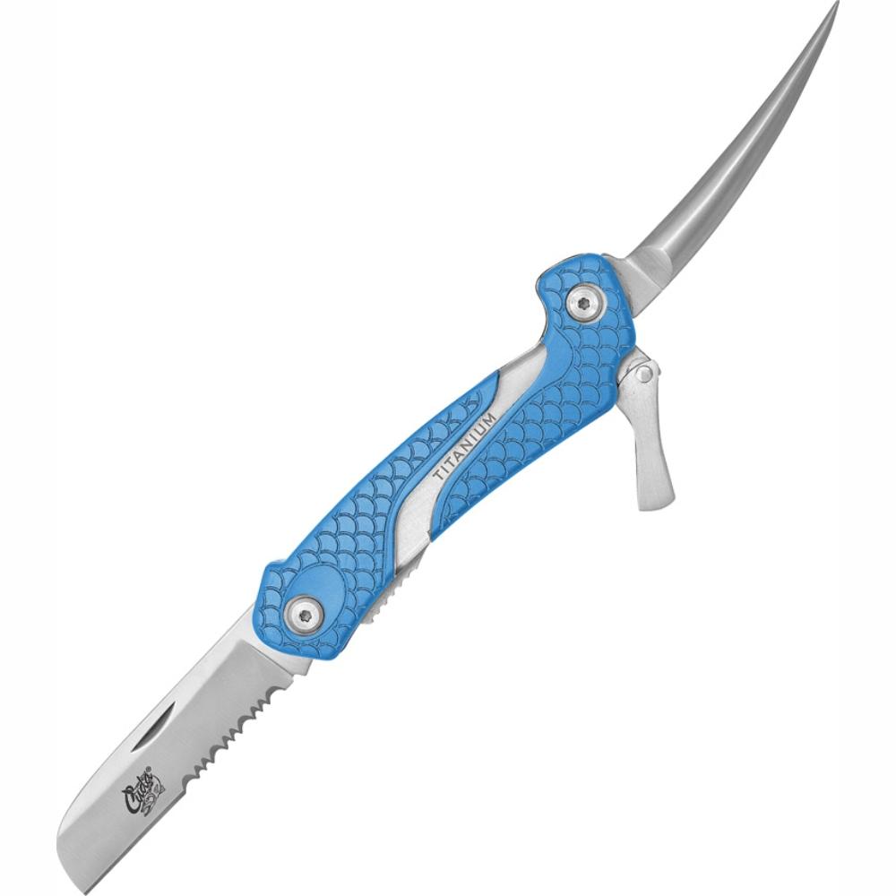 CUDA Titanium Bonded Folding Fillet Blade Knife 6.5