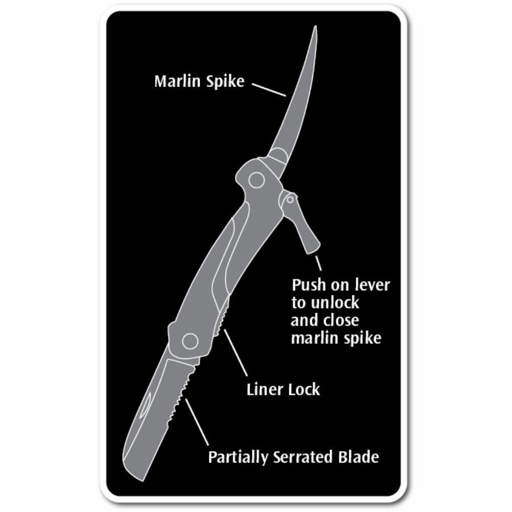 Load image into Gallery viewer, CAMILLUS Cuda Titanium Marlin Spike Folding Knife - 18092