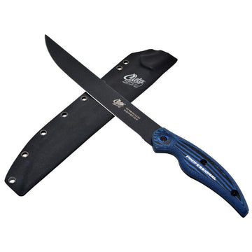 CAMILLUS Cuda 10" Semi-Flex Wide Fillet Knife with Sheath - 18131 Titanium Bonded, Non-Stick **CLEARANCE**
