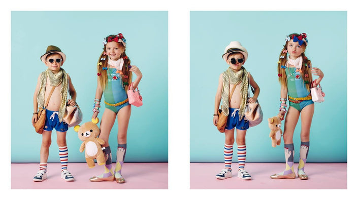 IZIPIZI PARIS | Sun Kids - Pastel Pink (1-3 YEARS) beach kids