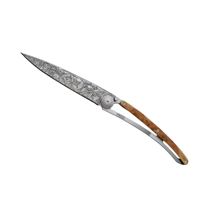DEEJO Juniper Wood Knife 37g - Art Nouveau