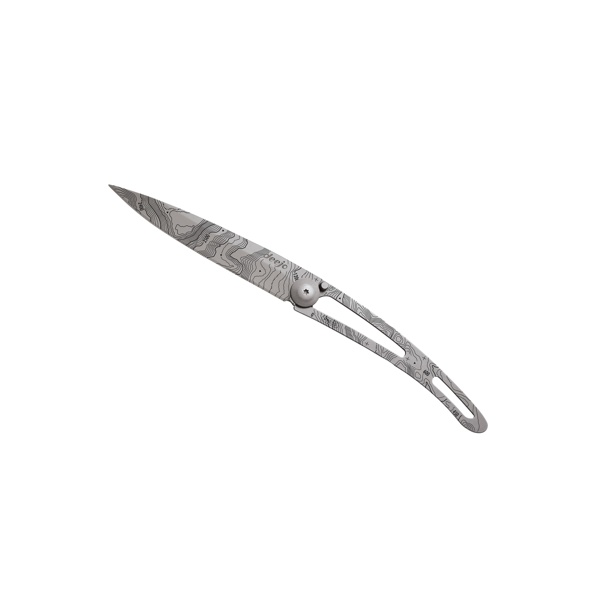 DEEJO KNIFE | Tattoo Naked 37g - Topography Flat View