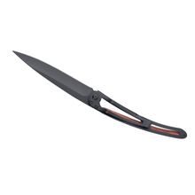 Load image into Gallery viewer, DEEJO KNIFE | Rosewood BLACK 37g - Feather Flat View