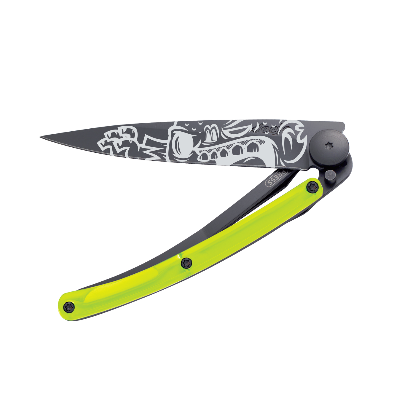 Load image into Gallery viewer, DEEJO Black Blade Knife 37g  -  Zombie/Yellow