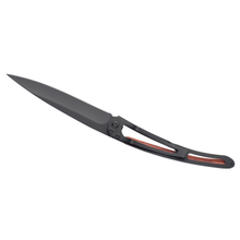Load image into Gallery viewer, DEEJO KNIFE | Rosewood BLACK 37g - Galleon flat view