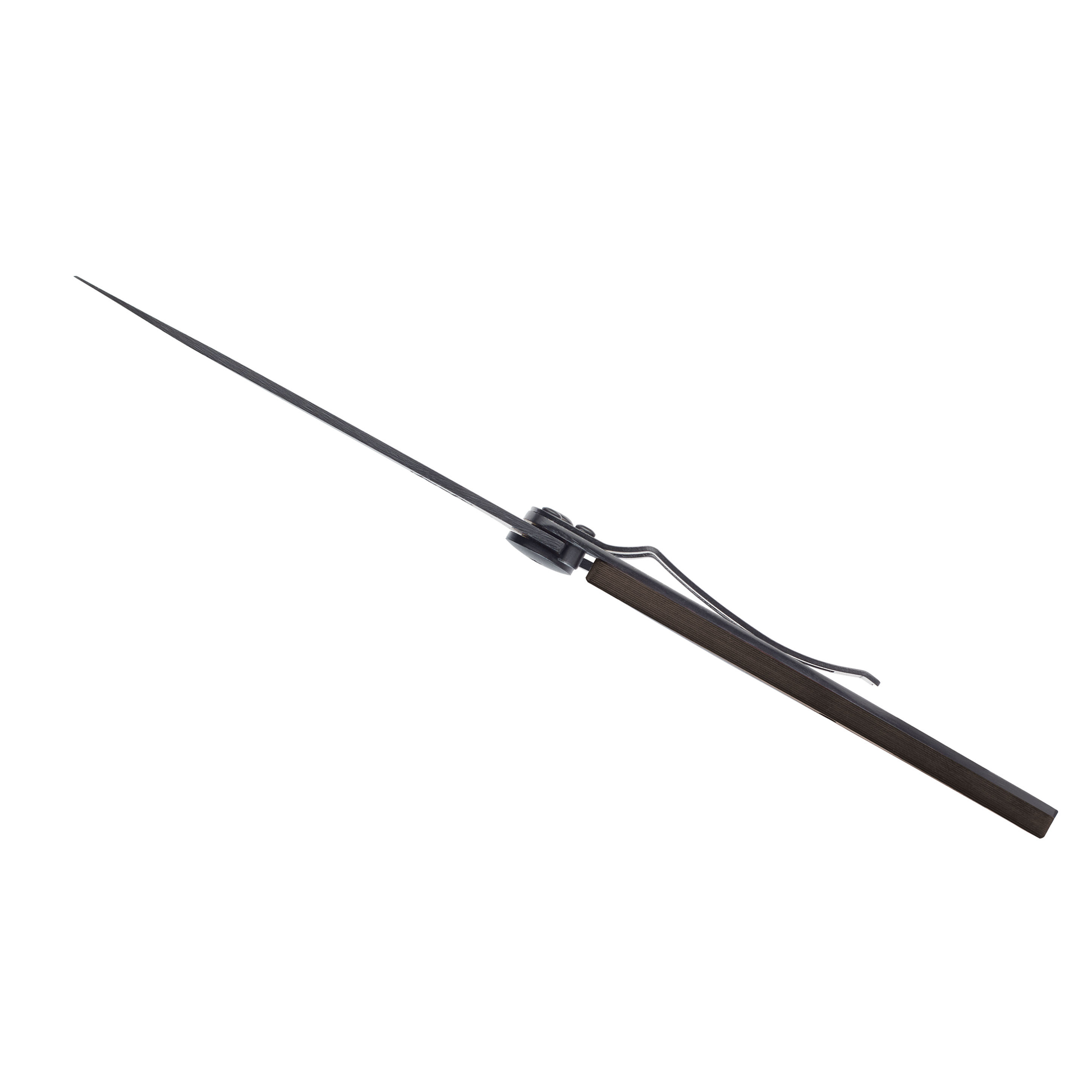 DEEJO KNIFE | Carbon fibre BLACK 37g - Watch Movement Side Profile