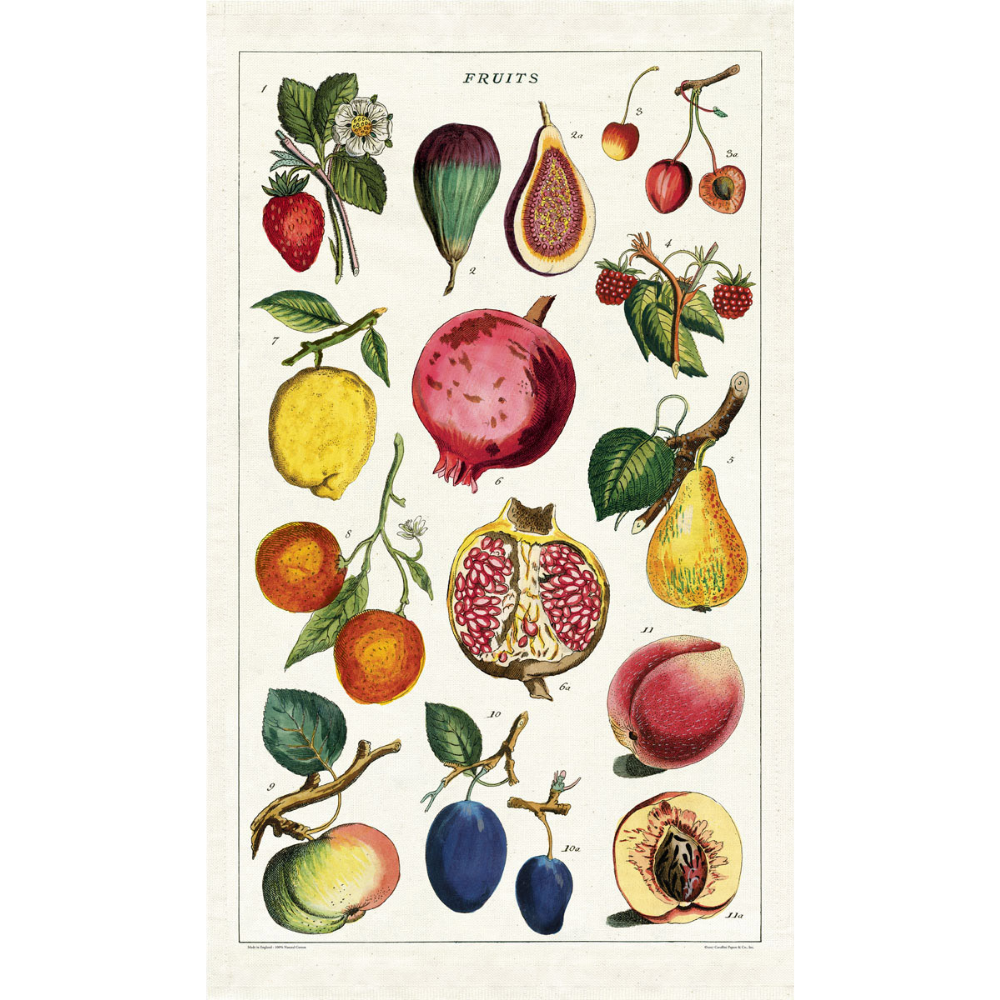 Load image into Gallery viewer, CAVALLINI &amp; Co. 100% Natural Cotton Tea Towel - Fruit