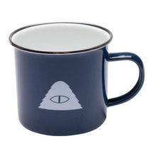 Load image into Gallery viewer, POLER Enamel Camp Mug 414ml Navy - &#39;Find A New Place&#39;