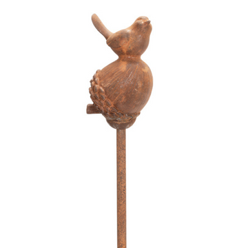 MARTHA'S VINEYARD Garden Stakes Rust Finish - Acorn