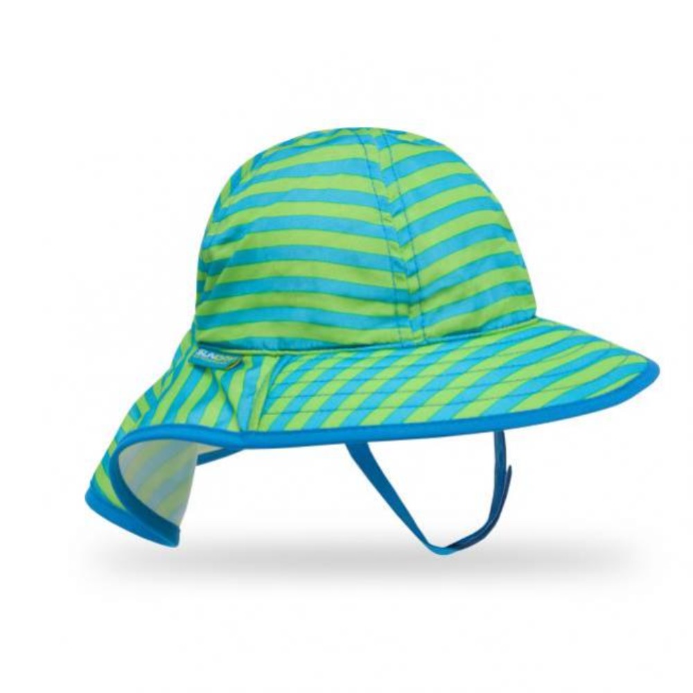 SUNDAY AFTERNOONS Infant SunSprout Hat - Blue / Green Stripe