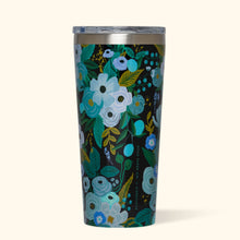 Load image into Gallery viewer, CORKCICLE x RIFLE PAPER CO. Stainless Steel Insulated Tumbler 16oz (470ml) - Garden Party Blue