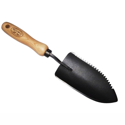 DEWIT Serrated Hand Trowel - Ash Handle 140mm