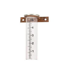 Load image into Gallery viewer, MARTHA&#39;S VINEYARD Rustic Wall Mount Glass Rain Gauge - Pre Rusted