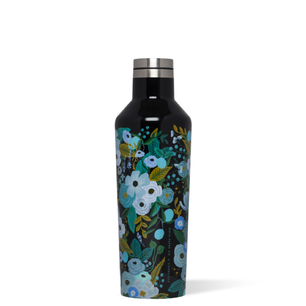 Load image into Gallery viewer, CORKCICLE x RIFLE | Stainless Steel Insulated Canteen 16oz (470ml) - Garden Party Blue