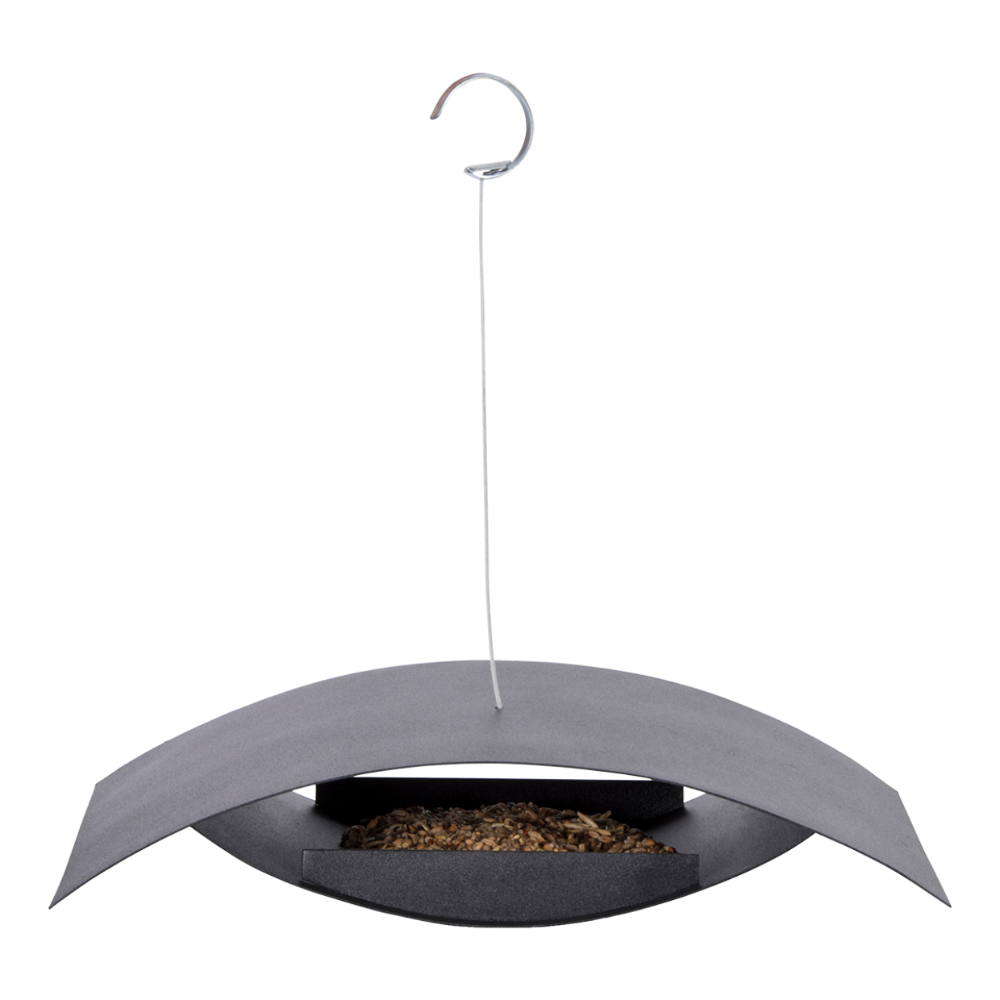 Load image into Gallery viewer, ESSCHERT DESIGN Hanging Bird Table Black - Small