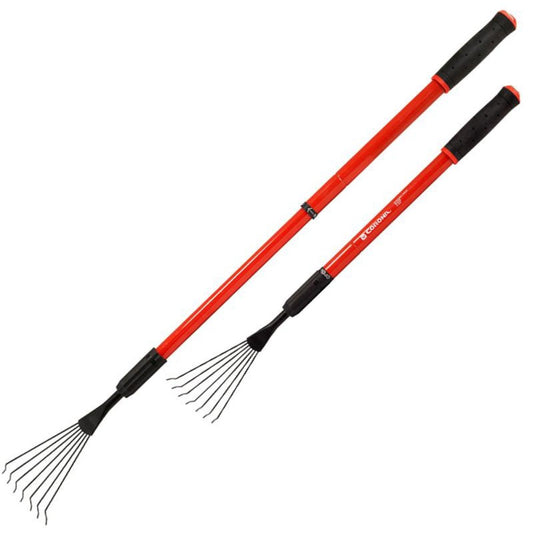 CORONA ExtendaHANDLE Lightweight Flat-Tine Garden Rake