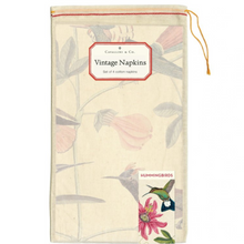 Load image into Gallery viewer, CAVALLINI &amp; Co. 100% Natural Cotton Napkins Set of 4 - Hummingbirds