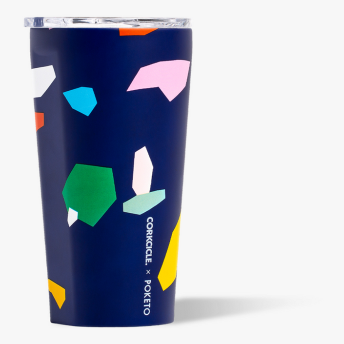 Poketo Tumbler 475ml - Confetti Insulated Stainless Steel Cup Corkcicle
