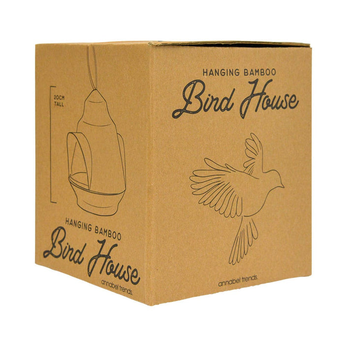ANNABEL TRENDS Bamboo Bird House - Cream