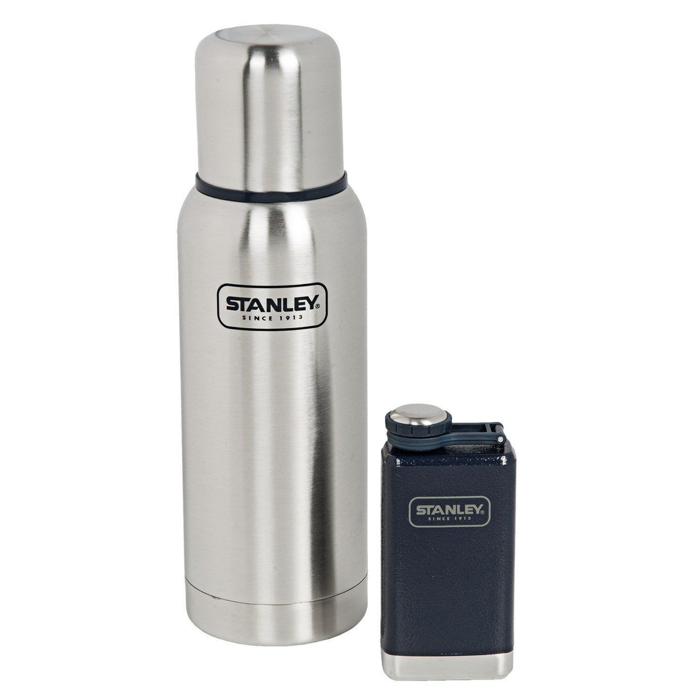 Load image into Gallery viewer, STANLEY ADVENTURE Gift Set: Bottle &amp; Flask - Brushed Stainless Steel