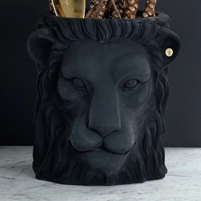 GARDEN GLORY Lion Pot Large - Black