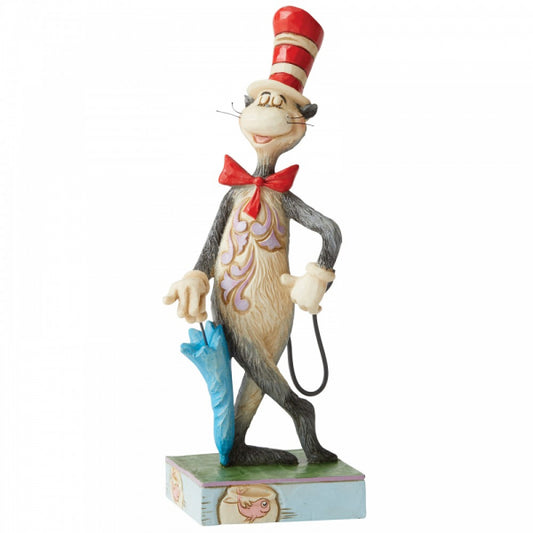 DR SEUSS x JIM SHORE 16.5cm Cat In The Hat With Umbrella