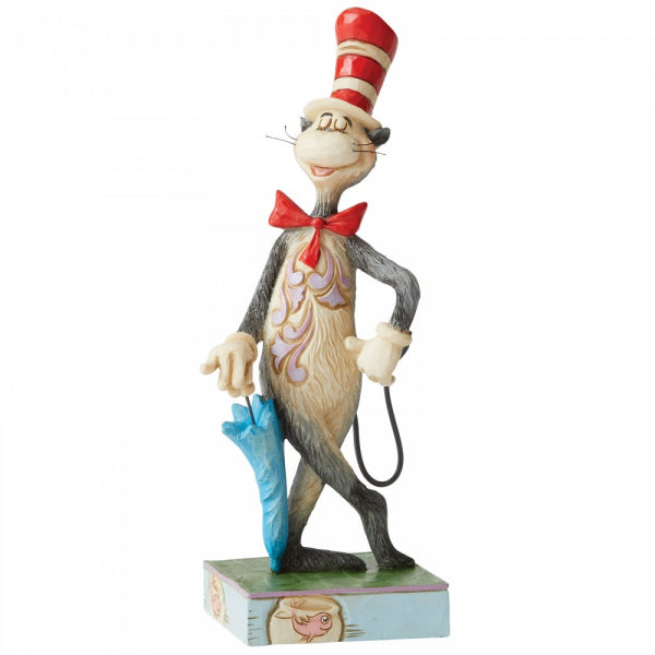 Load image into Gallery viewer, DR SEUSS x JIM SHORE 16.5cm Cat In The Hat With Umbrella