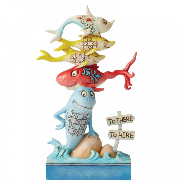 DR SEUSS x JIM SHORE 16cm One Fish, Two Fish, Red Fish, Blue Fish
