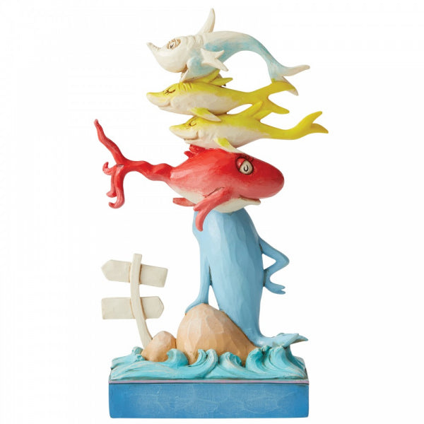 Load image into Gallery viewer, DR SEUSS x JIM SHORE 16cm One Fish, Two Fish, Red Fish, Blue Fish