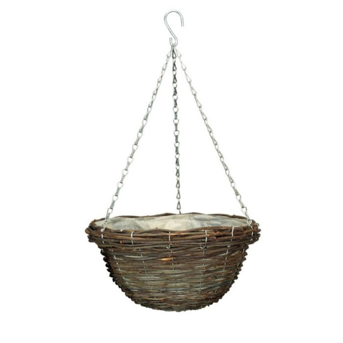 GARDMAN Rattan Hanging Basket